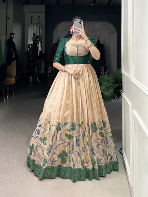 LookNbook art Flared/A-line Gown(Green)