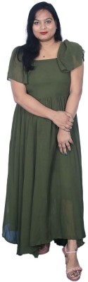 brothers collection Flared/A-line Gown(Green)