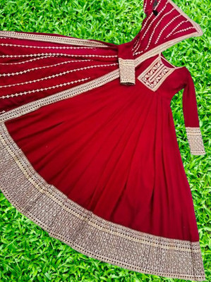 Miara Anarkali Gown(Red)