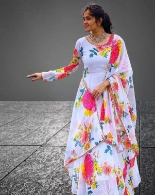 EDGETOUCH Anarkali Gown(Multicolor)