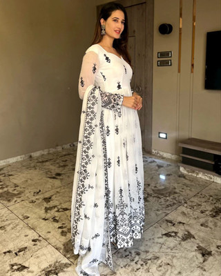 NARI DREAM Anarkali Gown(White)
