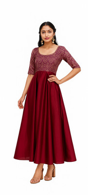 KRSF Flared/A-line Gown(Maroon)