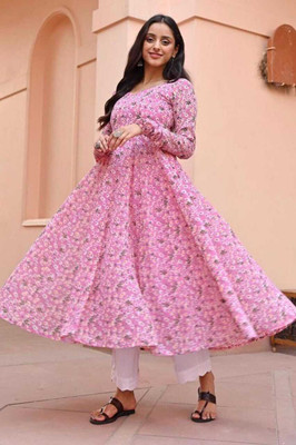 UDANIENTERPRISE Flared/A-line Gown(Pink)