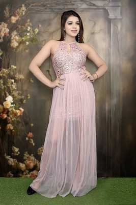 Tc Tabiya Collection Flared/A-line Gown(Pink)