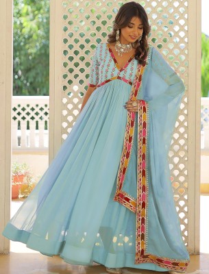 Kedar Fab Anarkali Gown(Blue)