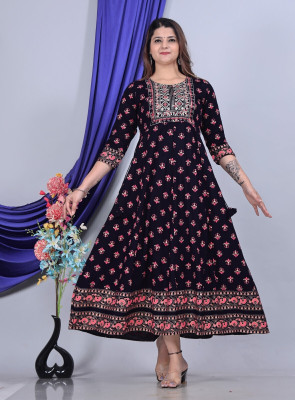 JXM Flared/A-line Gown(Black, Pink)