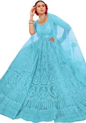 Julee Flared/A-line Gown(Light Blue)