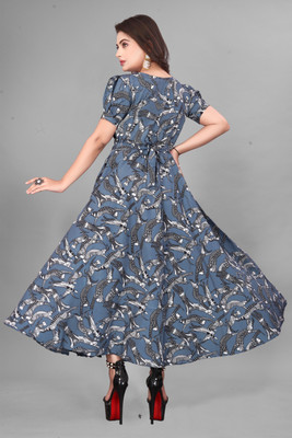 J.Fathom Enterprise Flared/A-line Gown(Dark Blue)