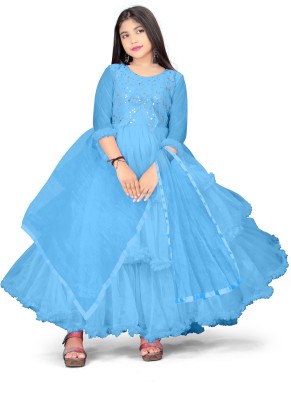 LIZORD FAB Anarkali Gown(Light Blue)