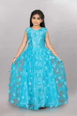 Julee Anarkali Gown(Light Blue)