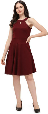 AMAP Flared/A-line Gown(Maroon)
