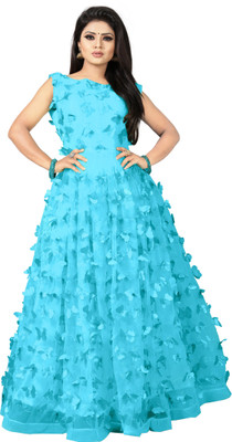 Aizii Flared/A-line Gown(Light Blue)