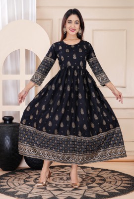 Rayssa Enterprises Anarkali Gown(Black)