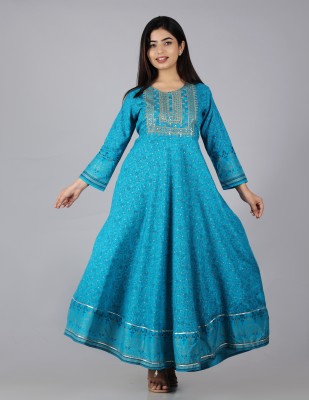 MAHABA Anarkali Gown(Blue)