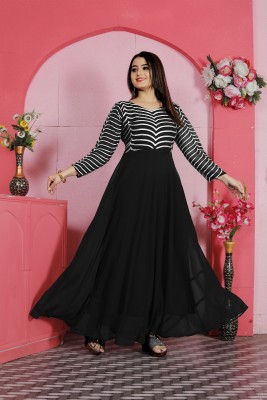 weaRial Flared/A-line Gown(Black)