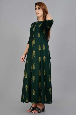 NUPITAL Flared/A-line Gown(Green)