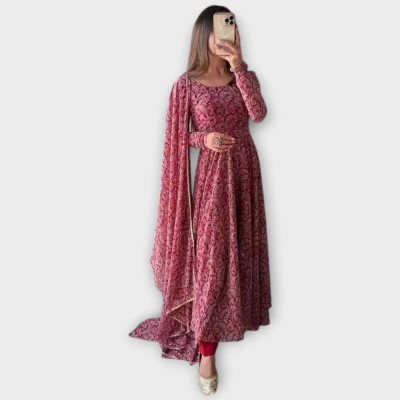 Dhanshavi Anarkali Gown(Maroon)