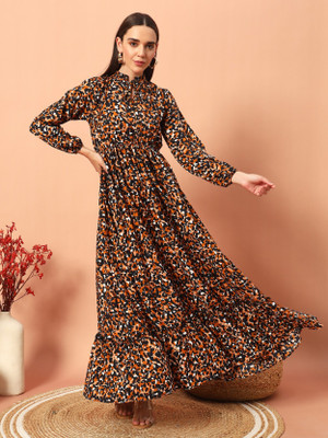 Femvy Flared/A-line Gown(Multicolor)