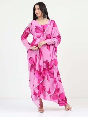 Femvy Flared/A-line Gown(Pink)