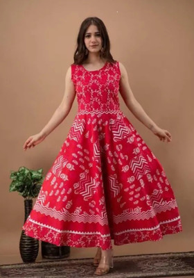 ANUNJA Flared/A-line Gown(Pink)