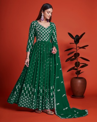 anara Anarkali Gown(Green)