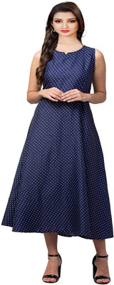 Shree Disha Flared/A-line Gown(Blue)