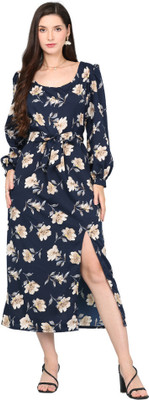 A Man's Impero Flared/A-line Gown(Dark Blue)