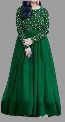 DURADERO Flared/A-line Gown(Green)