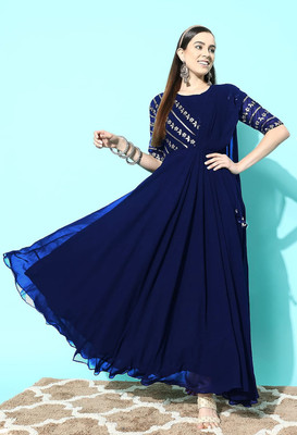 SANCIA Flared/A-line Gown(Blue)