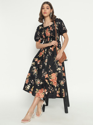 Femvy Flared/A-line Gown(Gold)