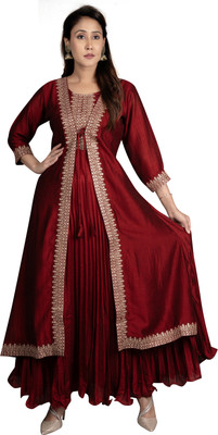 Eden Flared/A-line Gown(Purple)