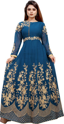 Apnisha Flared/A-line Gown(Blue)