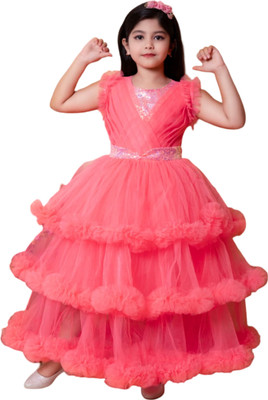 Latest Dresses Flared/A-line Gown(Red)