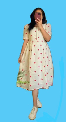 PAVIK Flared/A-line Gown(Pink)