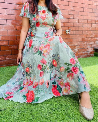 iEthniya Flared/A-line Gown(Green)