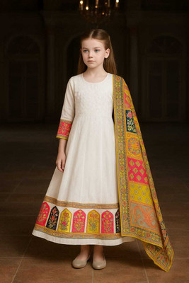 barkatdesigningplanet Anarkali Gown(Multicolor)