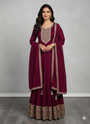 pinklaady Anarkali Gown(Blue)