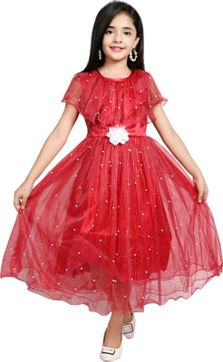 Hariyal Creation Flared/A-line Gown(Red)