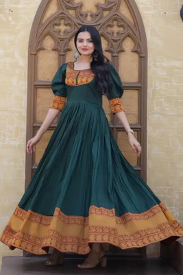 Thapnath Anarkali Gown(Maroon)