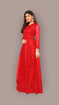 kit villa Anarkali Gown(Multicolor)