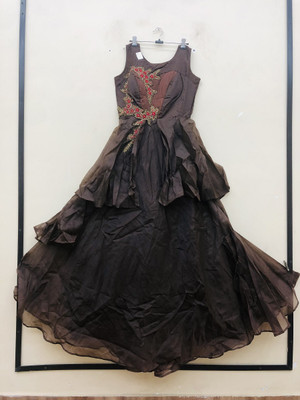 SSV Flared/A-line Gown(Brown)