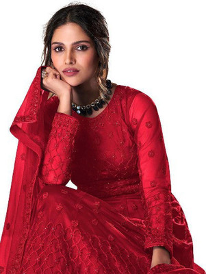 Kitvillaa Anarkali Gown(Maroon)
