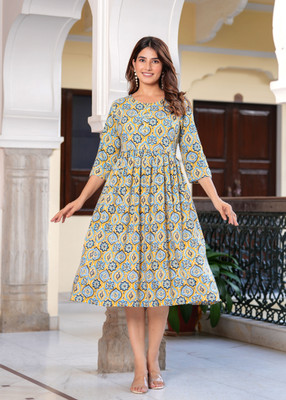 HouseOfCommon Anarkali Gown(Yellow)