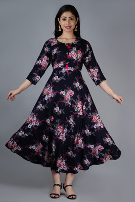 Sidh Sawai Flared/A-line Gown(Blue)