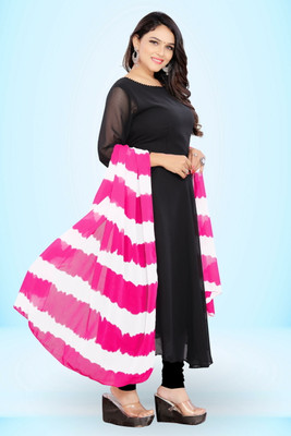Werolia Women Solid Anarkali Kurta(Black)