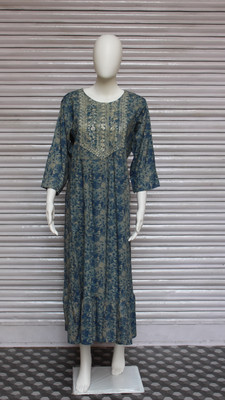 SHIVAYSTYLO Flared/A-line Gown(Blue)