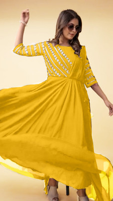 SANCIA Flared/A-line Gown(Yellow)