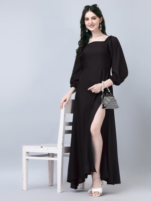 Raiyani Fashion Flared/A-line Gown(Black)