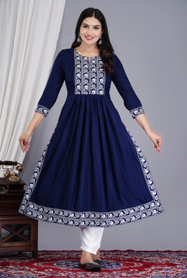 Diwikj Anarkali Gown(Blue)