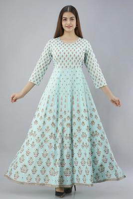 ftDiva Anarkali Gown(Light Green)